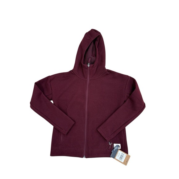 The North Face Red Fleece Full Zip Hoodie Sweater Women's Size S - Picture 1 of 4